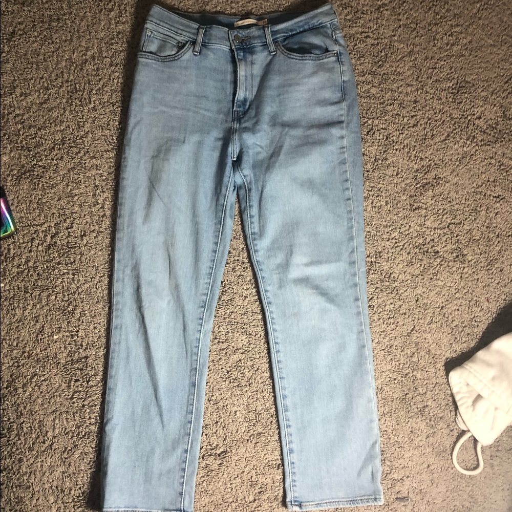 Levi’s 724 high raise straight crop jeans size 29